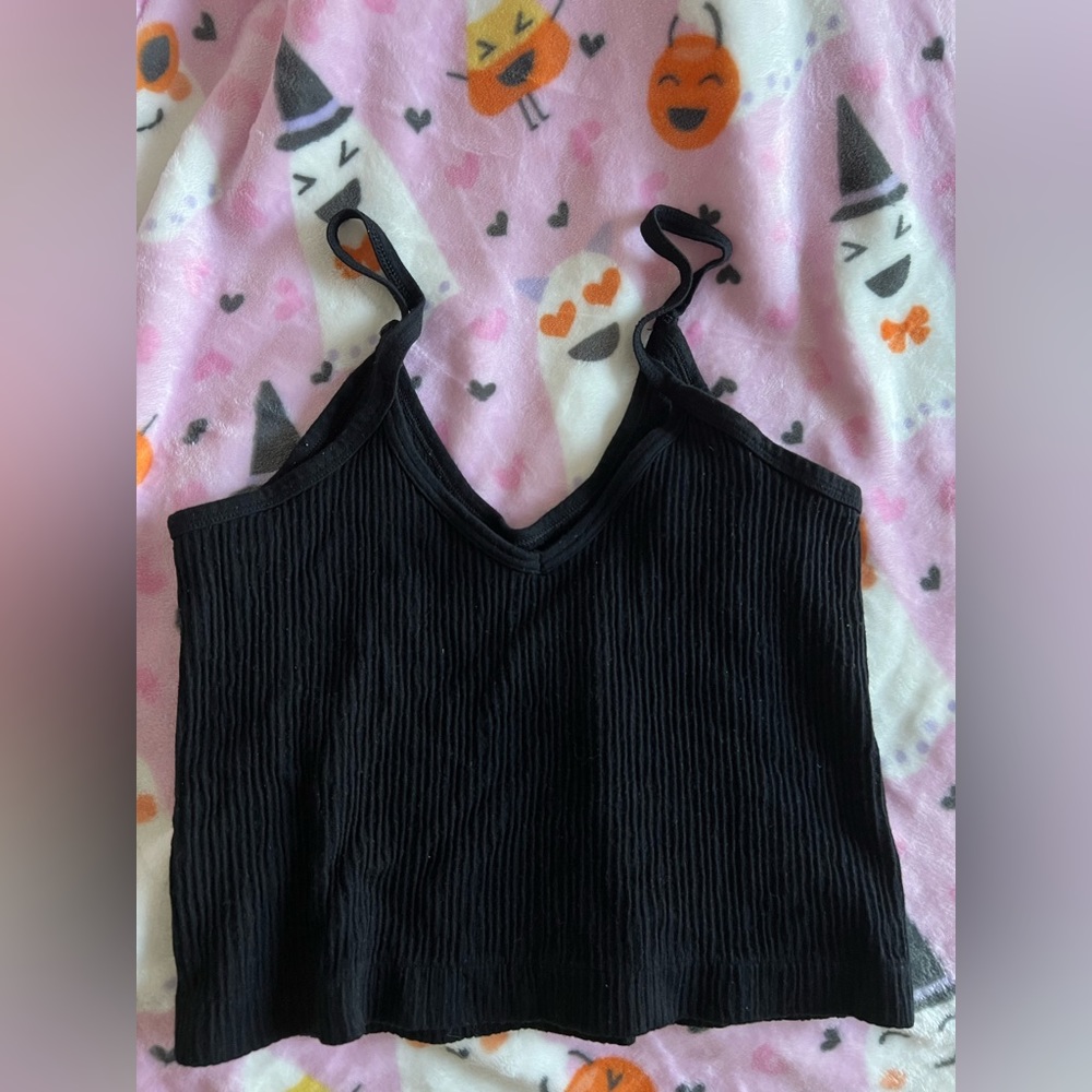 Urban Outfitters Black Ribbed Tank Top